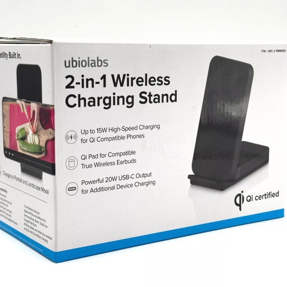 Ubiolabs 2-in-1 Wireless Charging Stand